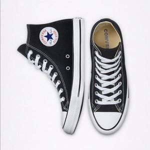 Converse, black hi-top